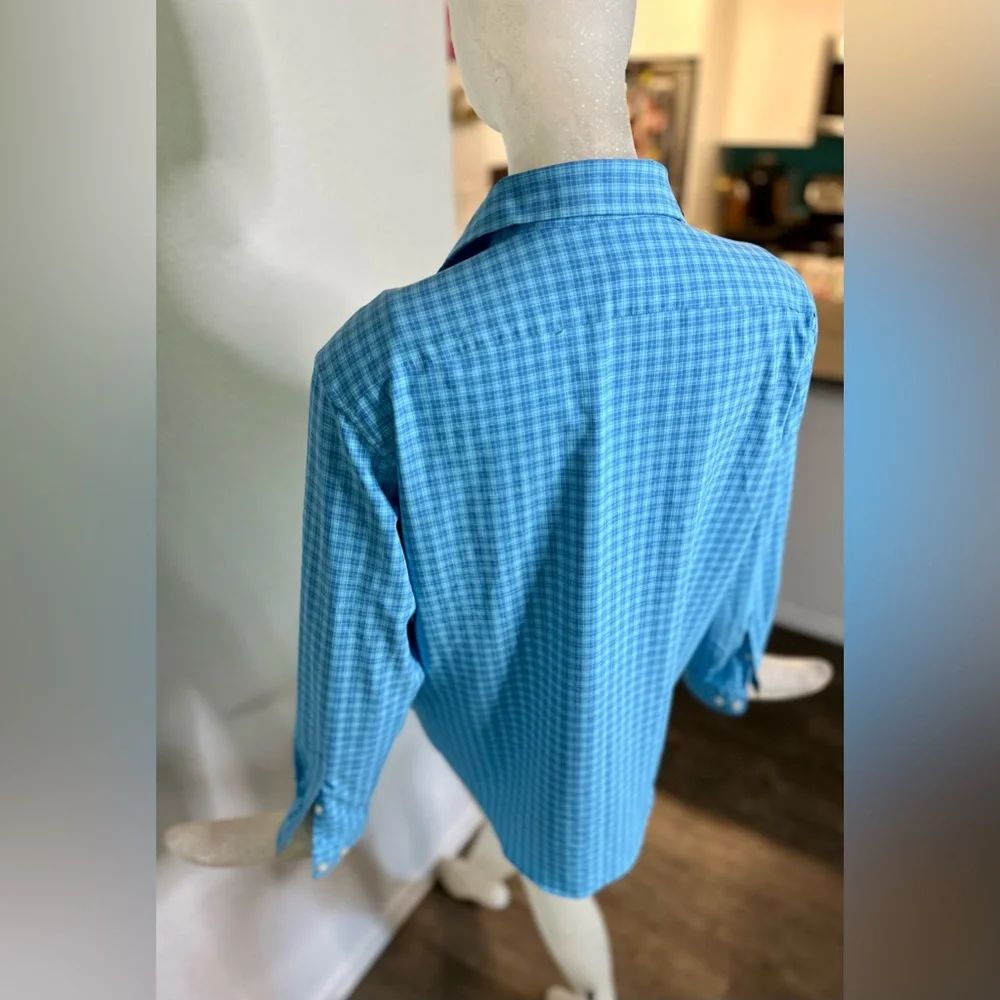 Peter Millar Men’s Blue Long Sleeve Button Down Shirt. Size XLarge - Picture 9 of 13